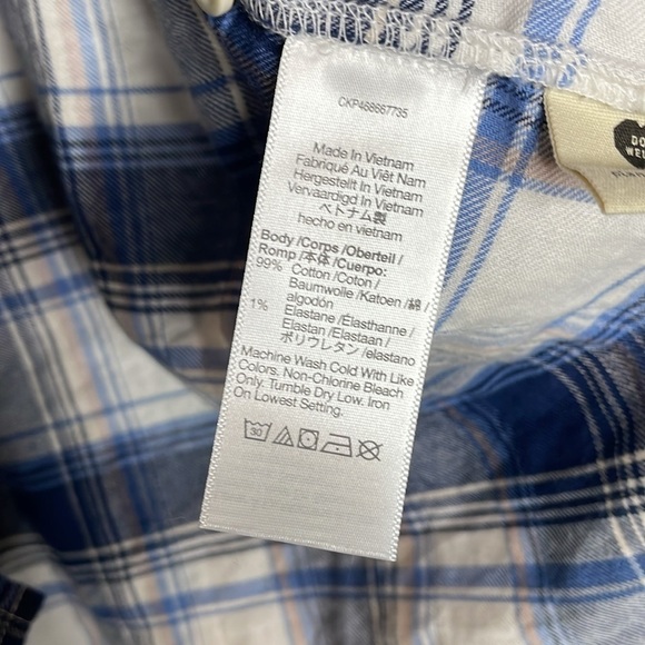 Madewell | Women’s Button Down Flannel Shirt Size Small NWT - Picture 4 of 6